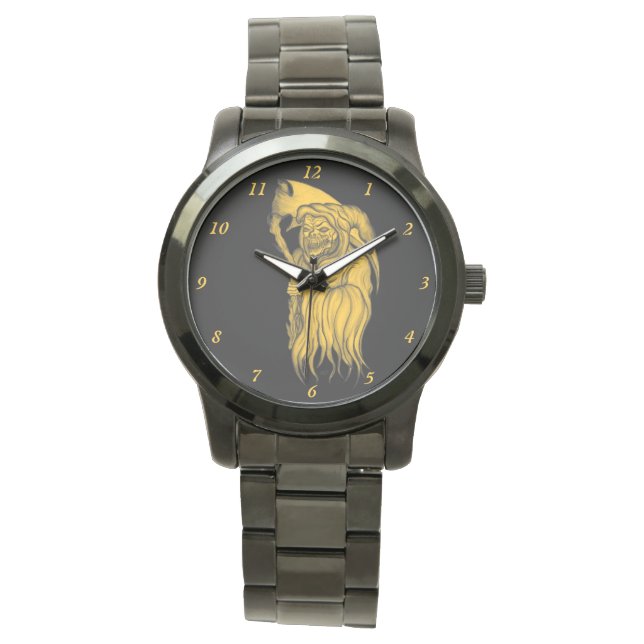 Reloj De Pulsera Scythe man - The Death, Grim Reaper (Anverso)
