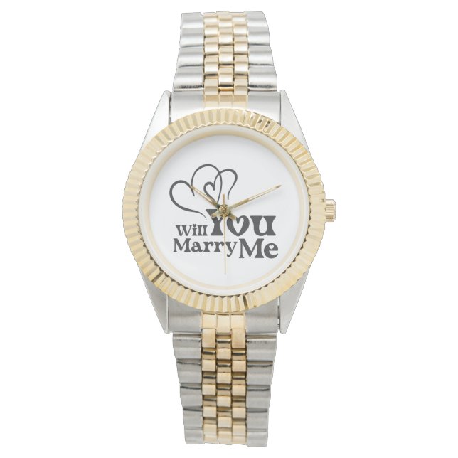 Reloj De Pulsera ¿Se casará conmigo? - Divertida propuesta Boda (Anverso)