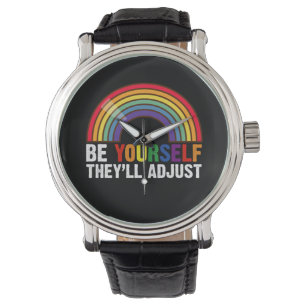 Reloj De Pulsera Sé Tú Mismo Ellos Se Adaptarán LGBTQ Arcoíris Orgu