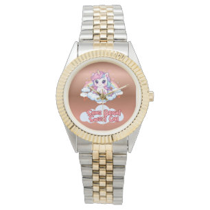 Reloj De Pulsera Sé Tu Propio Arcoíris Cute Unicornio