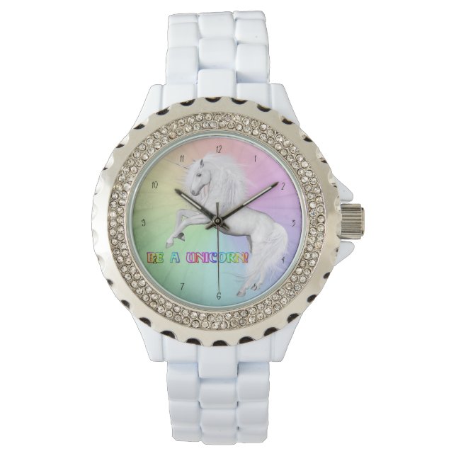 Reloj De Pulsera Sé único, sé un Unicornio (Anverso)