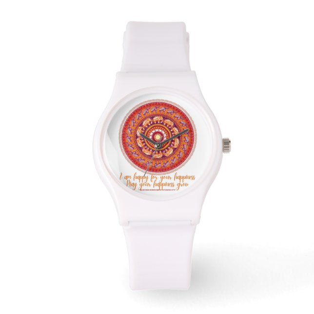 Reloj De Pulsera Sea amable con el Elefante Mandala Cute Elefante A (Anverso)