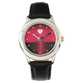 Reloj De Pulsera Sea Sunset Black Red Watch