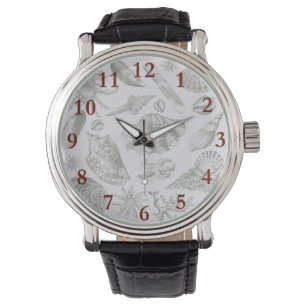 Reloj De Pulsera Seashell Soft Antique Art Beach Shells