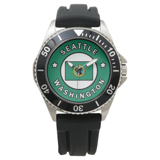 Reloj De Pulsera Seattle Washington (Anverso)