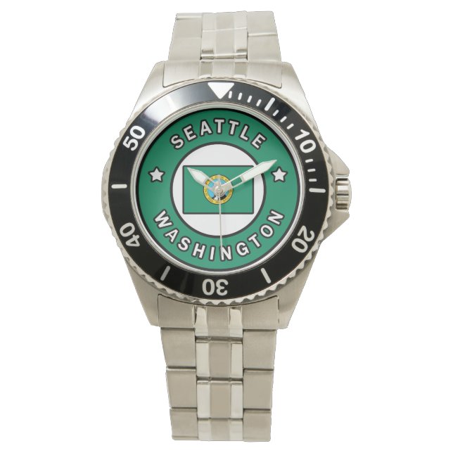 Reloj De Pulsera Seattle Washington (Anverso)