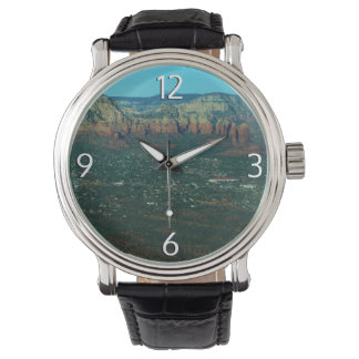 Reloj De Pulsera Sedona y la roca de la olla de café desde arriba