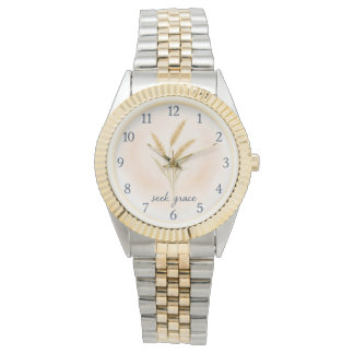 Reloj De Pulsera Seek Grace – Watercolour Wheat Serenity Watch