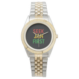 Reloj De Pulsera Seek Jah First Rastafarian Reggae Rasta Colors