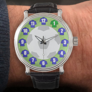 Reloj De Pulsera Seguidores de fútbol observan el fútbol con Camise