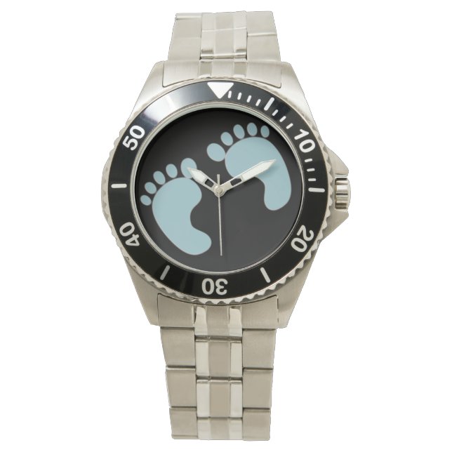 Reloj De Pulsera Seguimiento de huellas de bebé (Anverso)