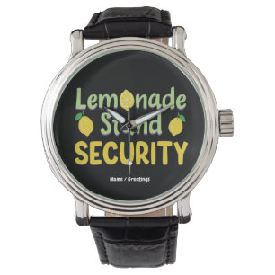 Reloj De Pulsera Seguridad de puesto de limonada divertido CEO de c