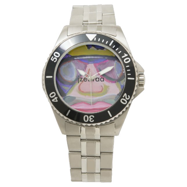 Reloj De Pulsera Selfie de jzebraa Classic Stainless Steless Watch (Anverso)
