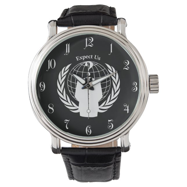 Reloj De Pulsera Sello de Anonymous (Anverso)