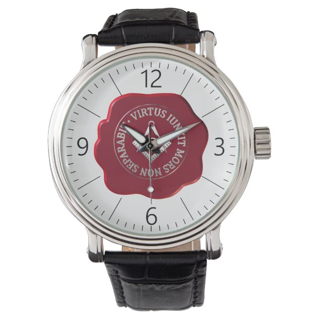 Reloj De Pulsera Sello de cera masónica (Anverso)