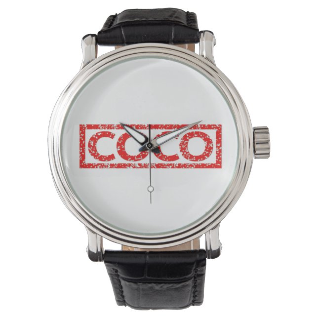 Reloj De Pulsera Sello de Coco (Anverso)