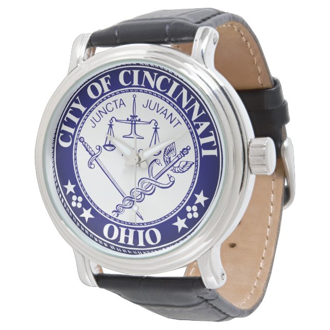 Reloj De Pulsera Sello de la ciudad de Cincinnati, Ohio (Angular)