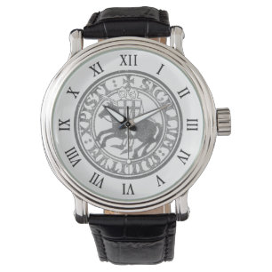Reloj De Pulsera Sello de los Caballeros Templarios Dos Caballeros 