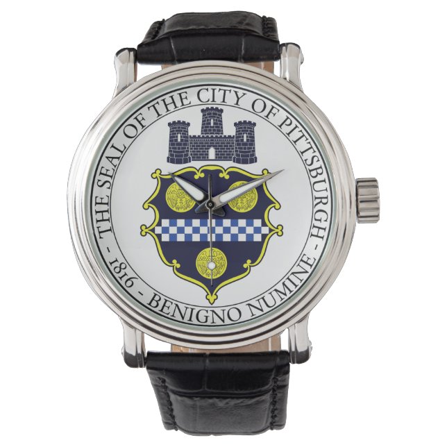 Reloj De Pulsera Sello de Pittsburgh (Anverso)