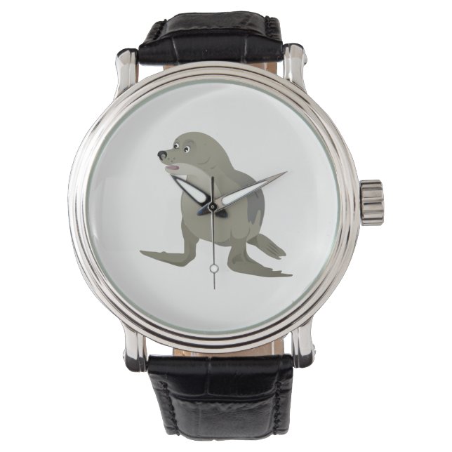 Reloj De Pulsera Sello gris (Anverso)