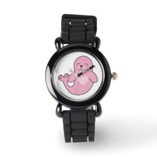 Reloj De Pulsera Sello rosado