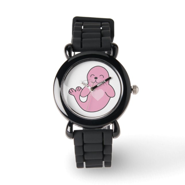 Reloj De Pulsera Sello rosado (Anverso)