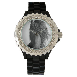 Reloj De Pulsera Semental frisio en el viento