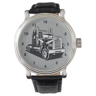 Reloj De Pulsera Semi Truck Transport Highway Cool Driver