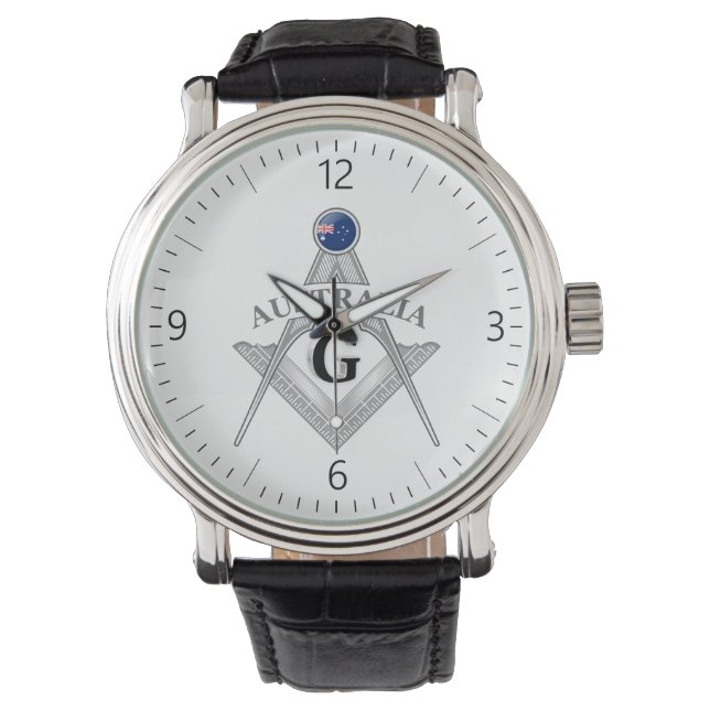 Reloj De Pulsera señal de masonería australiana (Anverso)