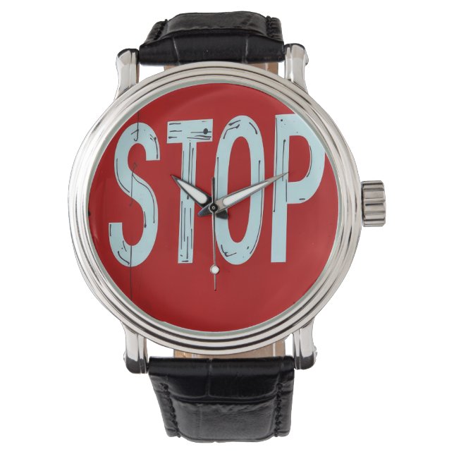 Reloj De Pulsera señal de parada  (Anverso)