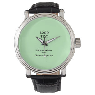 Reloj De Pulsera Sencillo y elegante logo personalizado aquí compañ