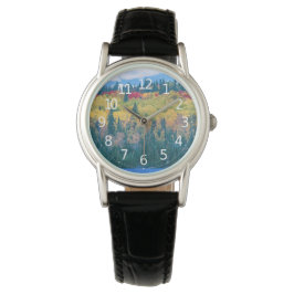 Reloj De Pulsera Sencillos Árboles forestales de colores |