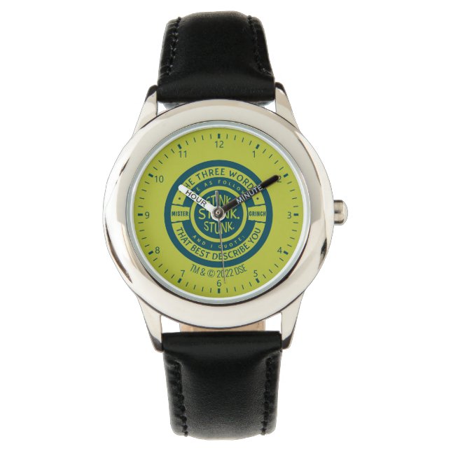 Reloj De Pulsera Señor Grinch | Apestaba Apesta Apestará Cita (Anverso)