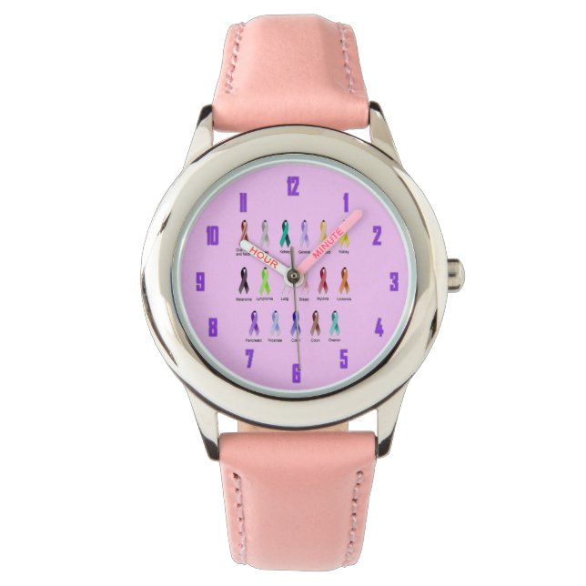 RELOJ DE PULSERA SENSIBILIZACIÓN SOBRE EL CÁNCER (Anverso)