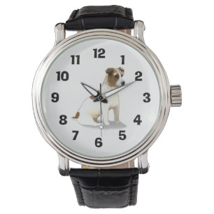 Reloj De Pulsera Sentado del perro Jack Terrier
