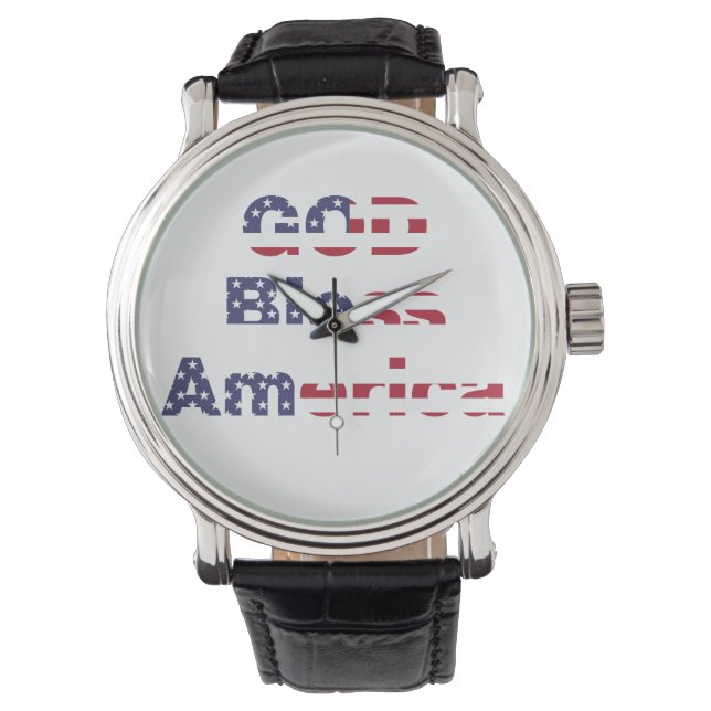 Reloj de pulsera Sentinel - Orgulloso Dios bendiga (Anverso)