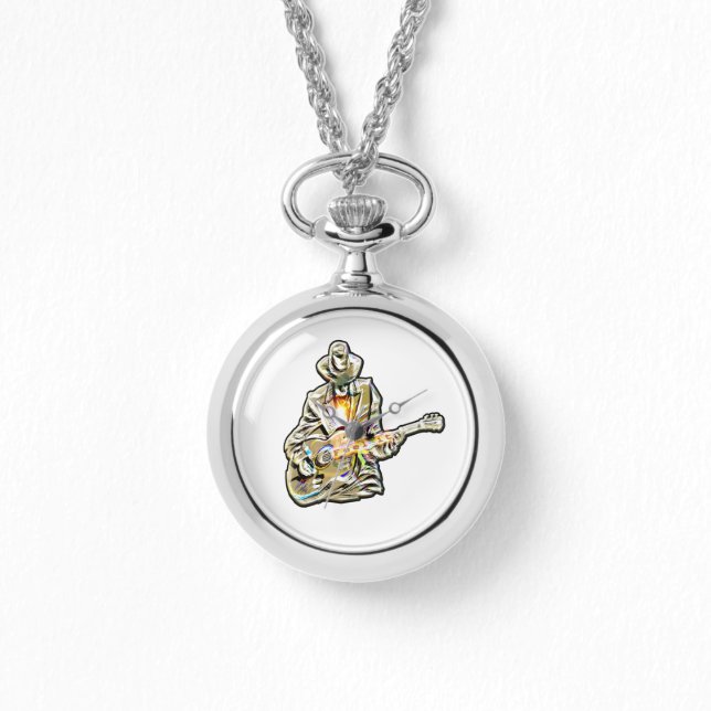 Reloj De Pulsera Sentir el Blues - Guitarra artística (Anverso)