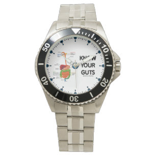 Reloj De Pulsera Sepa su humor del friki del sistema digestivo de