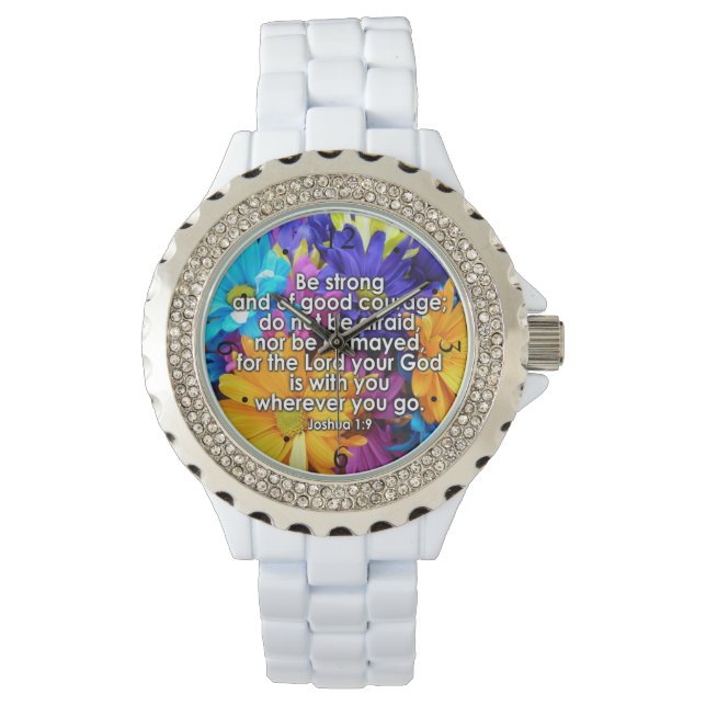 Reloj De Pulsera Ser una escritura bíblica fuerte (Anverso)
