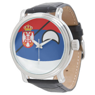 Reloj De Pulsera Serbia Geeky que tiende divertida Countryball