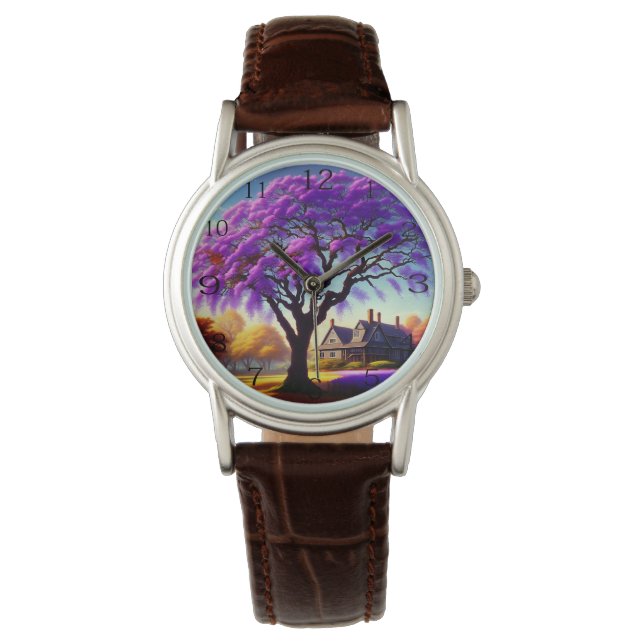 Reloj De Pulsera **"Serenidad Rustica: El abrazo de la morada Jacar (Anverso)