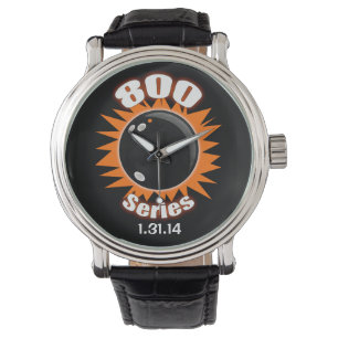 Reloj De Pulsera Serie 800 Negro y Naranja