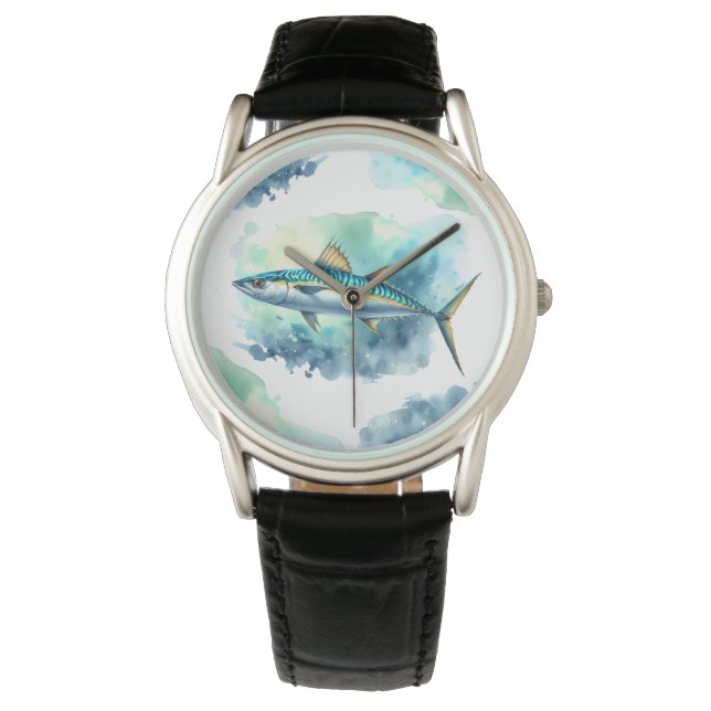 Reloj De Pulsera Serie acuarela: Mackerel (Anverso)