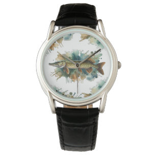 Reloj De Pulsera Serie acuarela: Pike