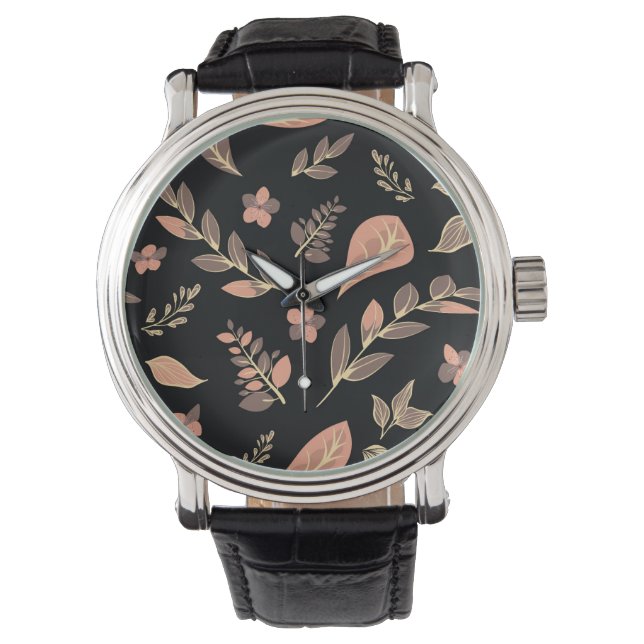 Reloj De Pulsera Serie de diseño floral (Anverso)