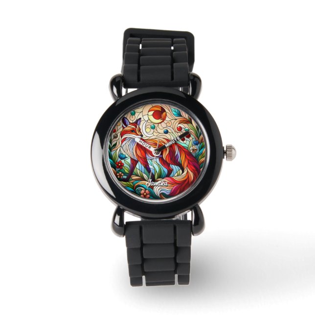 Reloj De Pulsera Seted Glass Look Red Fox (Anverso)
