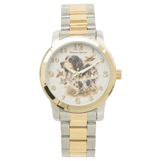 Reloj De Pulsera Setter inglés  (Anverso)
