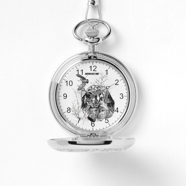 Reloj De Pulsera Setter inglés, caza de chocha (Anverso)