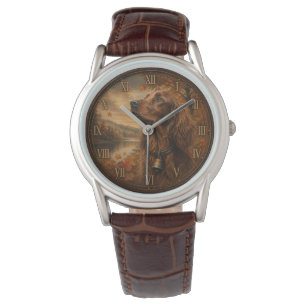 Reloj De Pulsera Setter Irlandés de Otoño - Arte de Perro de Caza R