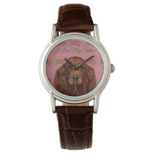 Reloj De Pulsera Setter rojo irlandés      